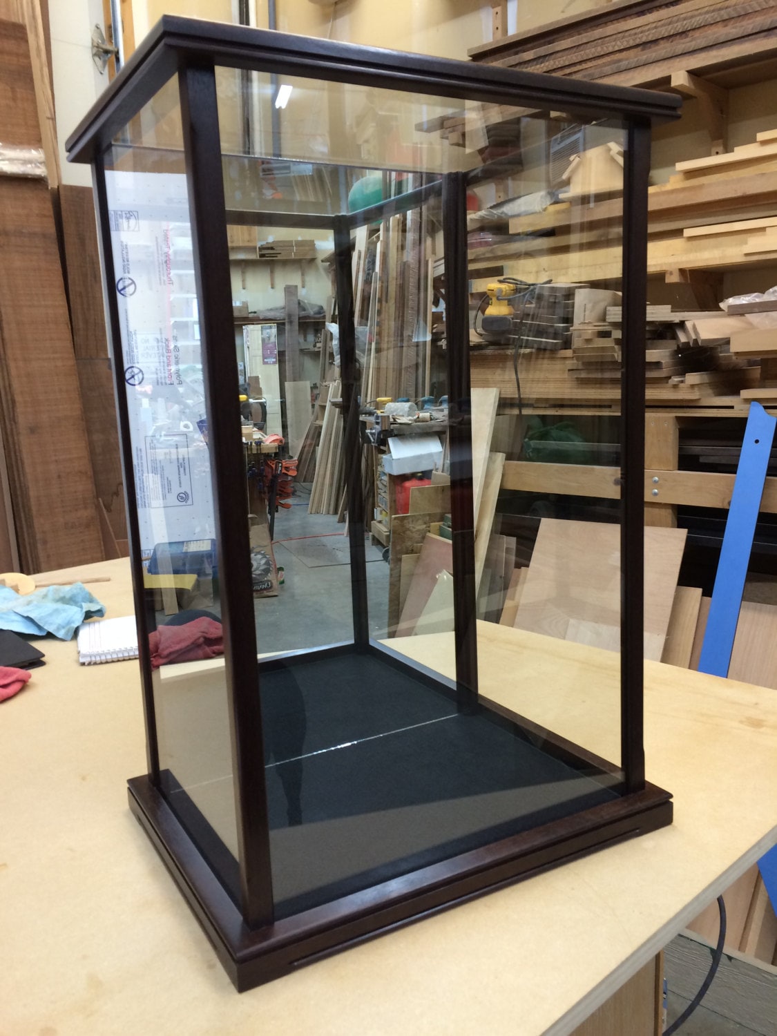 Wood and Glass Display Case for Statues Dolls Hierlooms Etsy