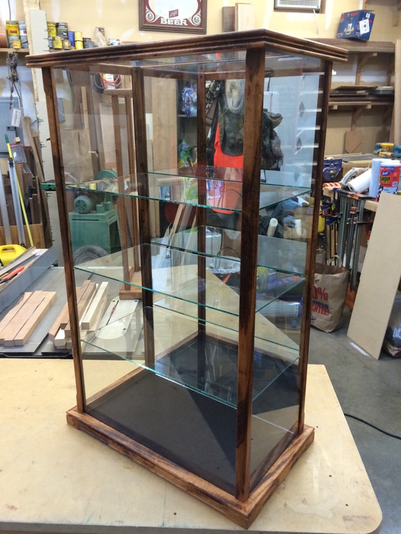 Glass figure display on sale case