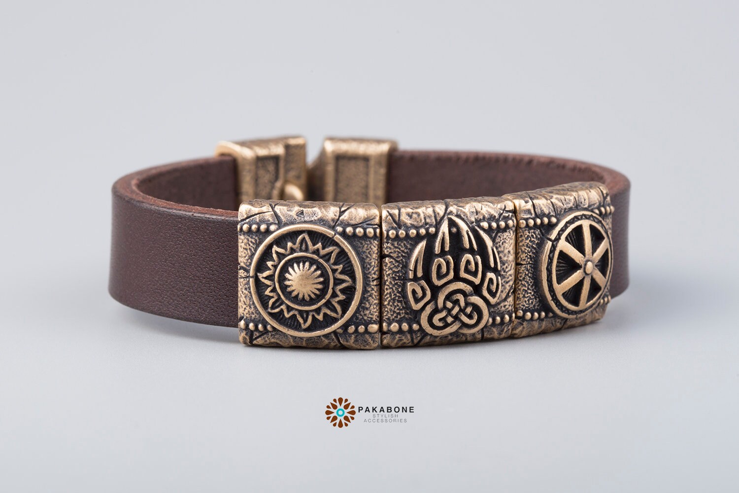 Slavic Bracelet Slavic Jewelry Paganism Bracelet With Bronze - Etsy