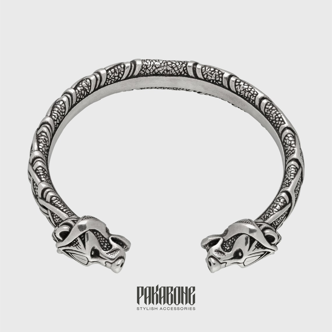 Viking Silver Bracelet Berserker Norse Metal Arm Ring - Etsy