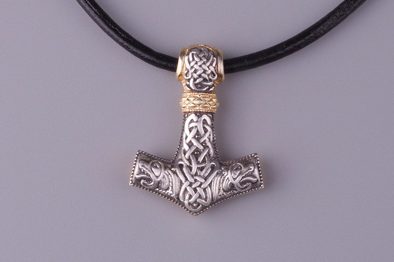Mjolnir Pendant Viking Jewelry Thor's Hammer Necklace Etsy
