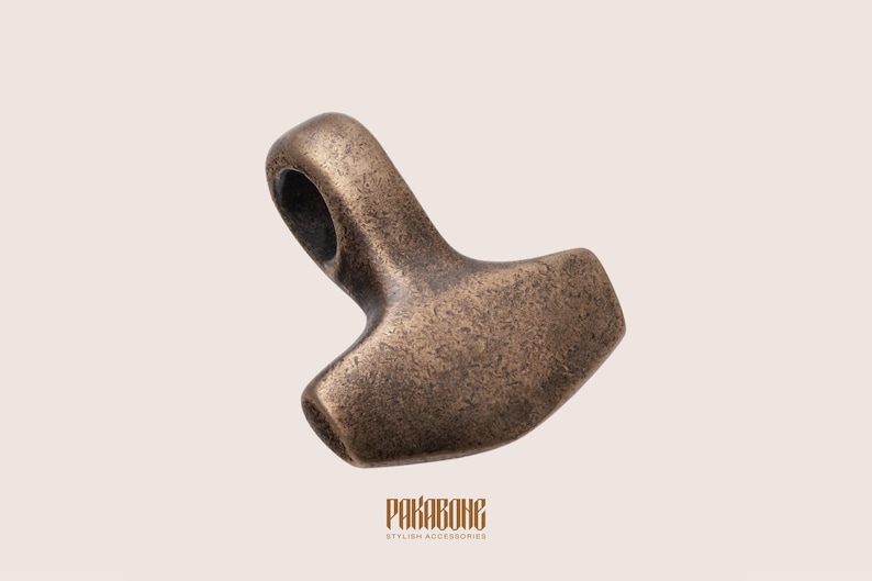 Mjölnir Anhänger - Wikinger Schmuck - Thors Hammer Halskette - Nordischer Schmuck - Mjölnir Anhänger für Männer Frauen - 000-833 Bild 3
