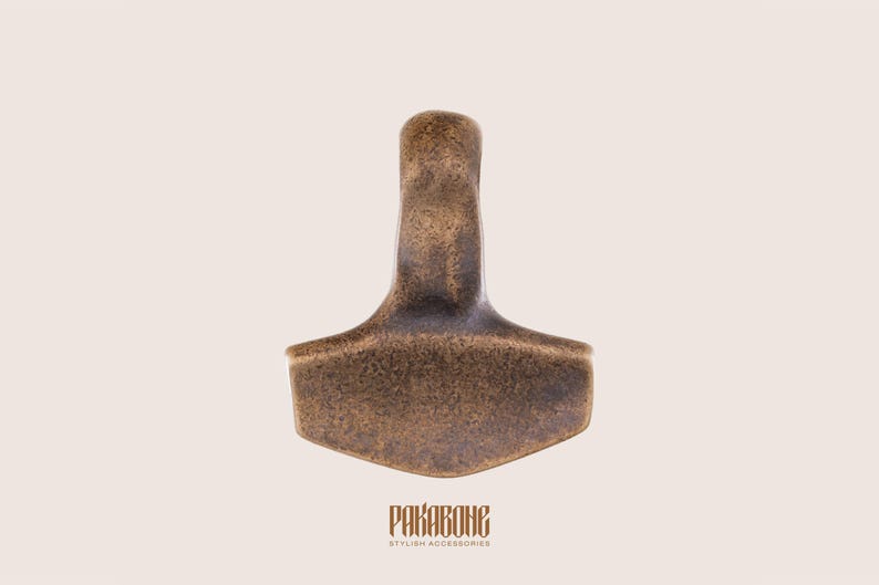 Mjölnir Anhänger - Wikinger Schmuck - Thors Hammer Halskette - Nordischer Schmuck - Mjölnir Anhänger für Männer Frauen - 000-833 Bild 2