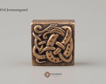 Jormungand Bronze Charm Für Wikinger Armband Midgard - Create yourself Unikat ein Wikinger Armband Midgard 000-866