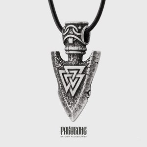 Viking Necklace Gungnir - Pendant Odin&#39;s Spear - Odin&#39;s Necklace - Norse Jewelry - Pagan Necklace Men Women - Nordic Necklace -001-625