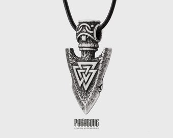 Viking Necklace Gungnir - Pendant Odin's Spear - Odin's Necklace - Norse Jewelry - Pagan Necklace Men Women - Nordic Necklace -001-625