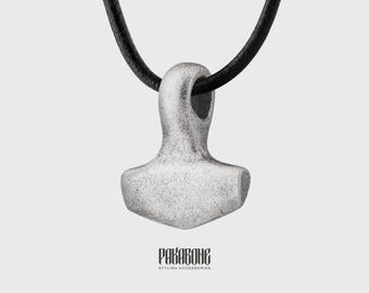 Mjolnir Pendant - Viking Jewelry - Thor's Hammer Necklace - Norse Jewelry - Mjolnir Necklace for Men Women - Nordic Necklace - 001-096