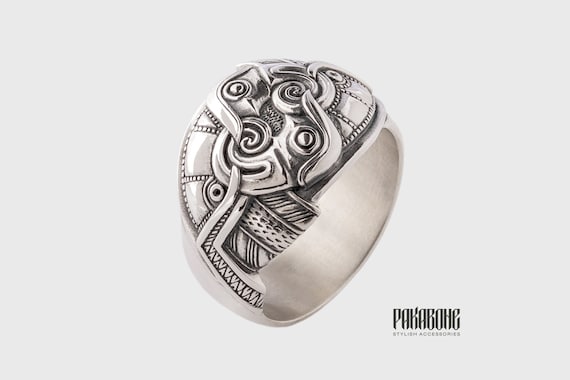 Hugin and Munin Ring Odins Ravens Ring Viking Ring Scandinavian Norse Viking Jewelry with 925 Sterling Silver Hugin and Munin Ring Odins Ravens Ring Viking Ring Scandinavian Norse Viking Jewelry with 925 Sterling Silver