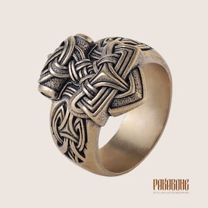 Viking Ring Thor's Hammer Norse Style Viking Jewelry for Men Women 001 ...