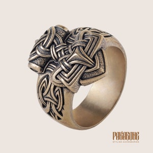 Viking Ring Thor&#39;s Hammer Norse Style Viking Jewelry for Men Women 001-458