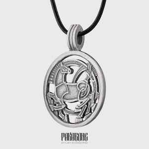 Pendant Sleipnir Horse of Odin Viking - Scandinavian Necklace - Viking Jewelry for Men and Women - Silver Plated Bronze - art 001-202