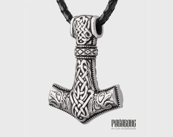 Mjolnir Pendant Size Extra Large - Viking Jewelry - Necklace Thor's Hammer  - Norse Jewelry - Mjolnir Necklace - Nordic Necklace - 001-053