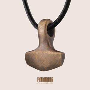 Mjölnir Anhänger - Wikinger Schmuck - Thors Hammer Halskette - Nordischer Schmuck - Mjölnir Anhänger für Männer Frauen - 000-833 Bild 1