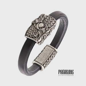 Wikinger Armband mit Wölfen Scoll und Hati Geschenk für Männer und Frauen Schutz Mjölnir Armband für Sie und Ihn Wikinger Schmuck 001-171