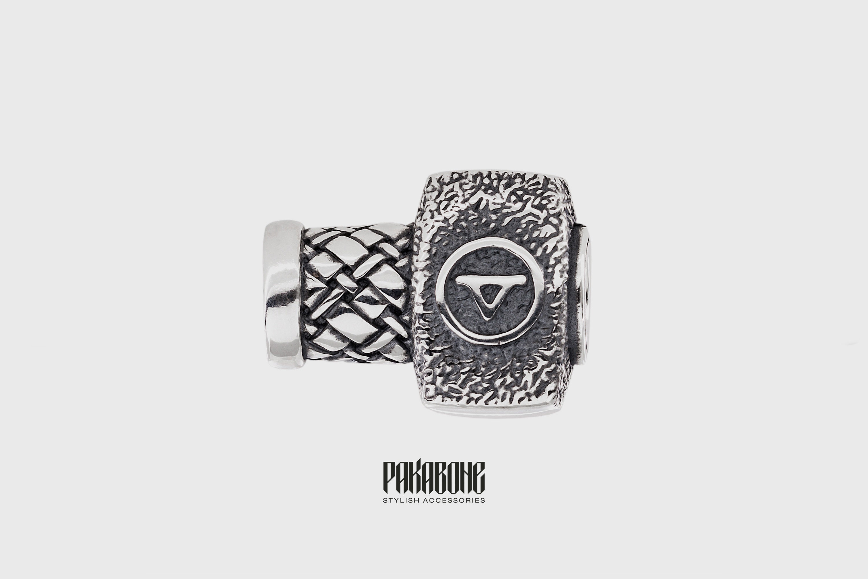 KINGWHYTE Collana Con Ciondolo A Forma Di Martello Di Thor, In