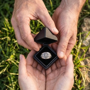 Einzigartiger Verlobungsring, Wikinger Valknut Ring Sterling Silber, nicht traditioneller Vorschlag Ring, Bedeutungsvoller nordischer Versprechensring, Symbol der Einheit