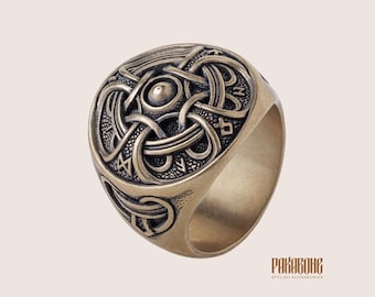 Viking Ring Hail Odin - Odin's Ring for Men Women - Viking Jewelry art 001-461
