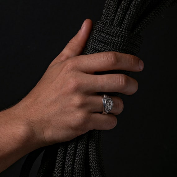 Bague viking valknut sale