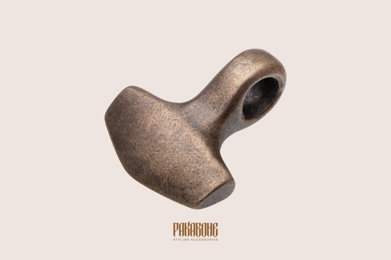 Mjölnir Anhänger - Wikinger Schmuck - Thors Hammer Halskette - Nordischer Schmuck - Mjölnir Anhänger für Männer Frauen - 000-833 Bild 4