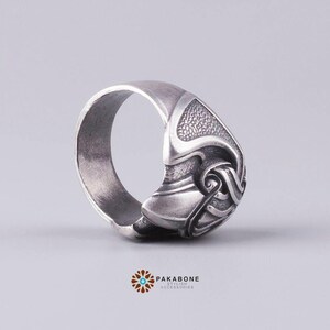 Viking Ring Odin's Raven - Crow Ring Norse Style - Viking Jewelry for Men Women art 001-221 image 6