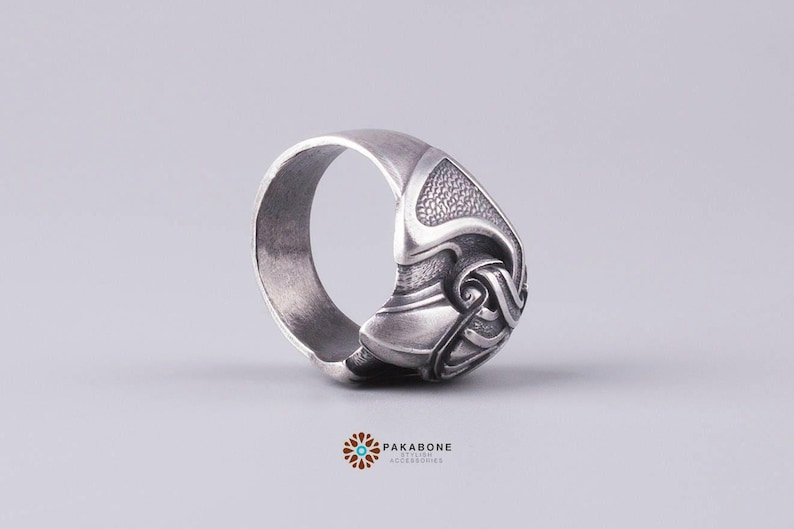 Viking Ring Odin's Raven - Crow Ring Norse Style - Viking Jewelry for Men Women art 001-221 image 6