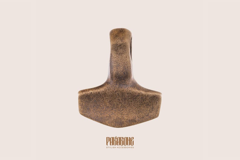 Mjölnir Anhänger - Wikinger Schmuck - Thors Hammer Halskette - Nordischer Schmuck - Mjölnir Anhänger für Männer Frauen - 000-833 Bild 5