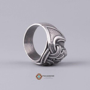 Viking Ring Odin's Raven - Crow Ring Norse Style - Viking Jewelry for Men Women art 001-221 image 5