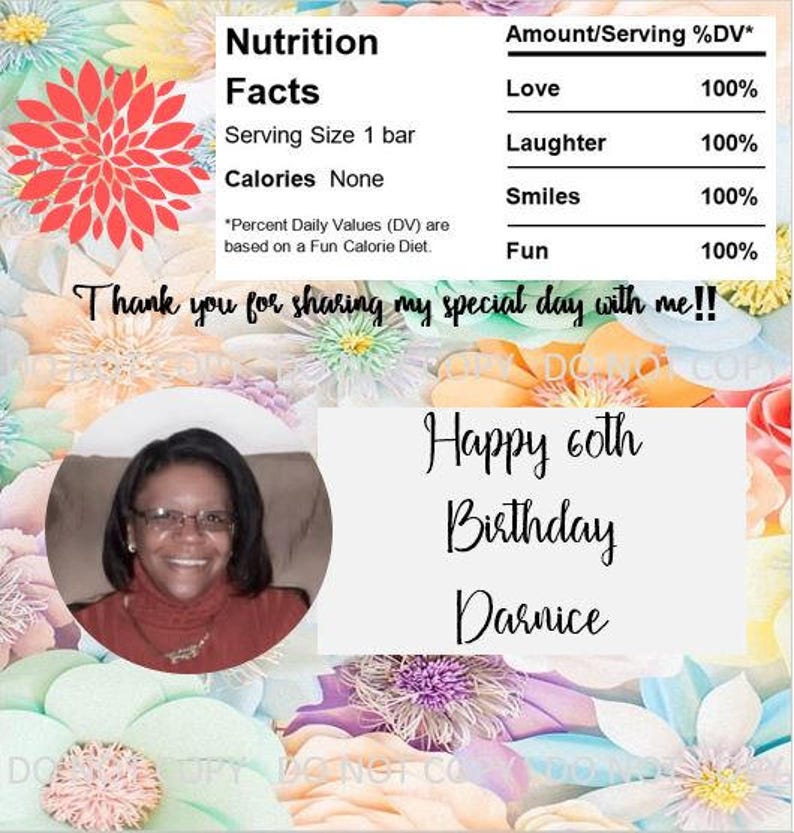 CUSTOM Floral Birthday Set