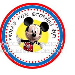 3&quot; PDF DIGITAL FILE - Mickey Favor Bag Stickers