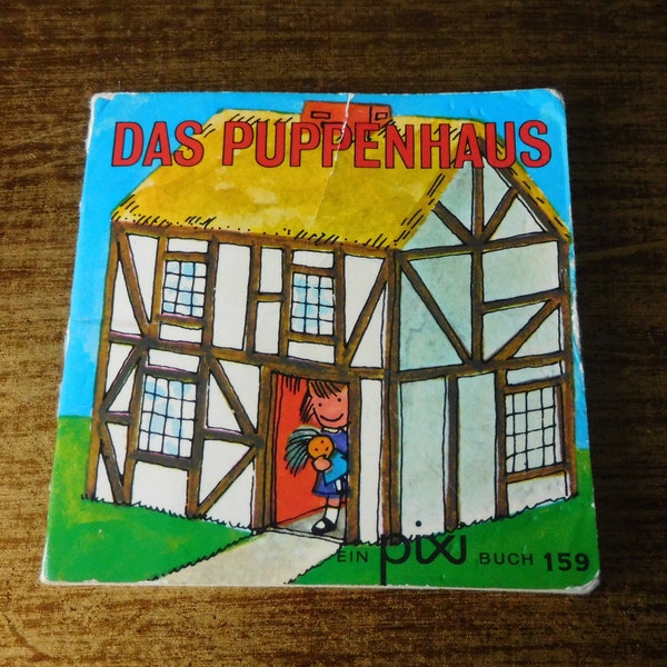 Kids book, vintage mini book, PIXI BOOK, Paperback, pixi Buch Nr. 159 Das Puppenhaus - PIXI-Serie 1, made in Germany in 1969