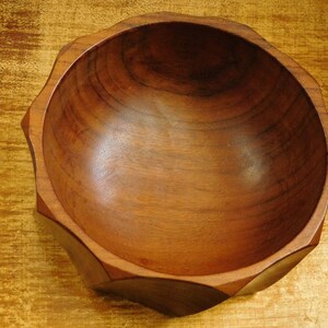 Bowl, shell, vintage bowl, wooden snack, wooden tray, snack tray, big teak bowl // Handmade wooden snack tray // Home Decor