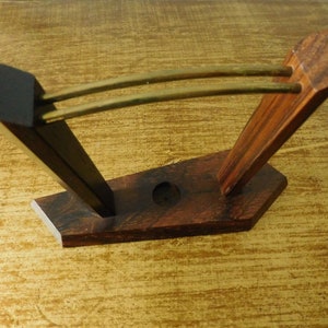 Bottle opener Holder, Vintage Holder, Art Deco, Teak wood, handmade wooden knife holder, Home decor, 1960s barware