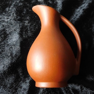 Cannikin, brown home decor, Vintage Vase, Coffee milk pot, ceramic pot, No. 303 10, barware, Made in Germany