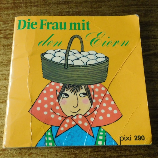 Kids book, vintage mini book, PIXI BOOK, Paperback, pixi Buch Nr. 290 Die Frau mit den Eiern - PIXI-Serie 37, made in Germany in 1979