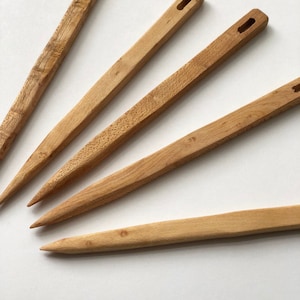 Wooden Tapestry Needle Nalbinding Needle by Jim Hokett