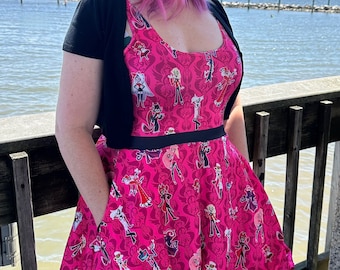 Hazbin Hotel Alastor Lucifer Vox Dress for adults