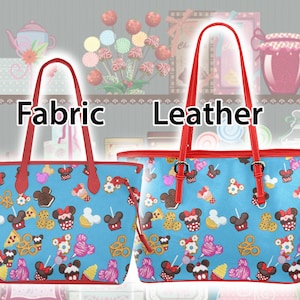 Disney Treats & Snacky Snacks tote handbag dole whip Mickey ice cream donuts cupcakes