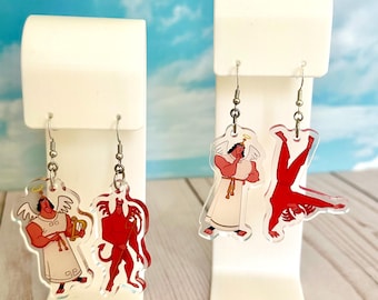 Emperor's New Groove Kronk Shoulder Angel-oorbellen