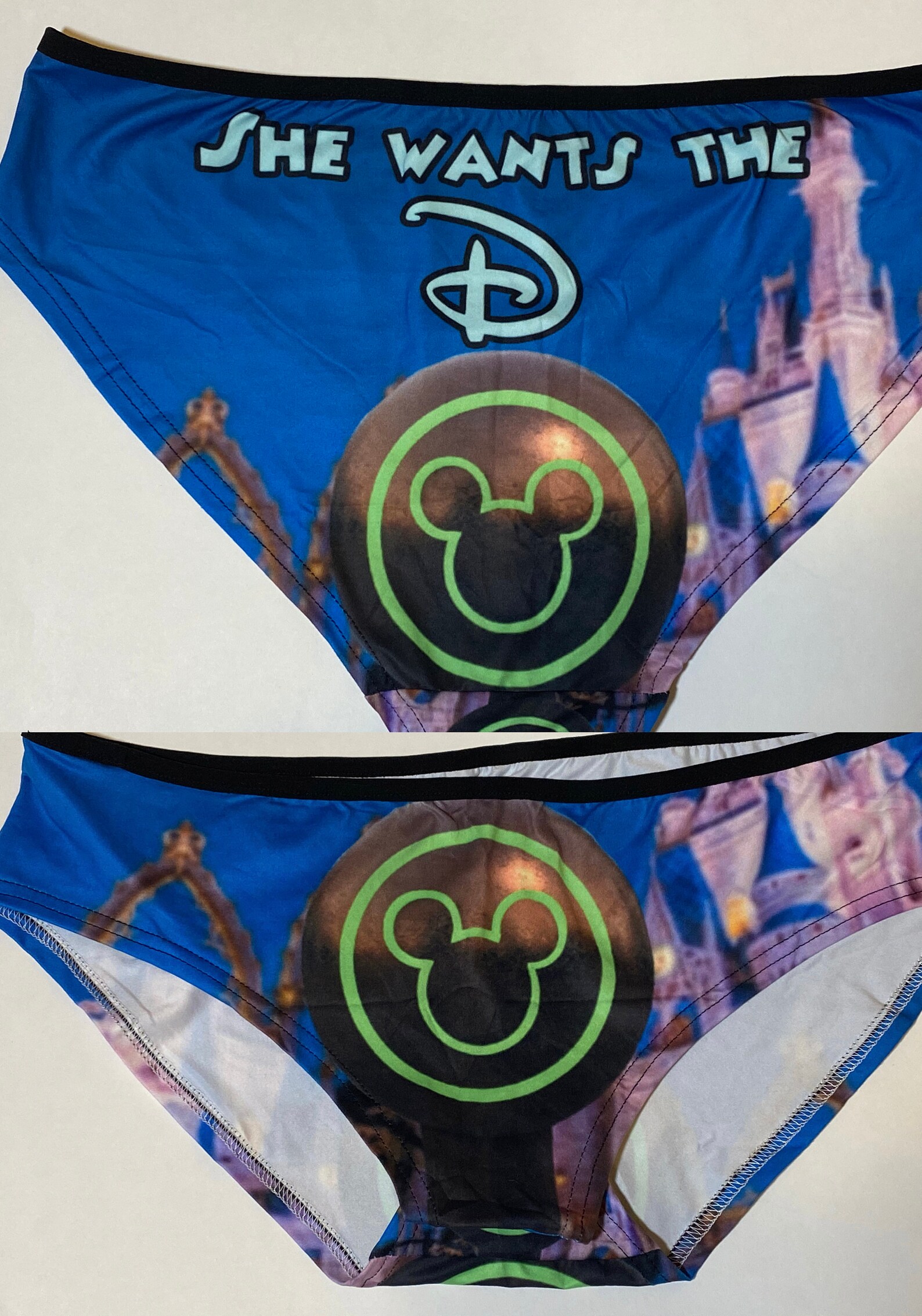 Disney Novelty Panties Fastpass Magicband Scanner Thong Etsy