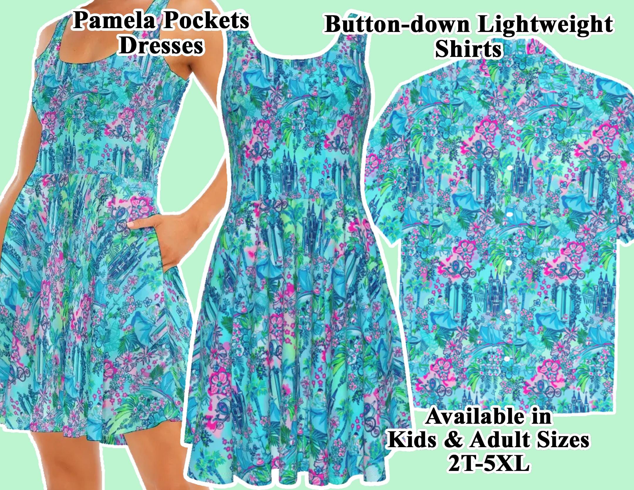 Sleeveless Princess Lily floral dress for women WITH POCKETS!
