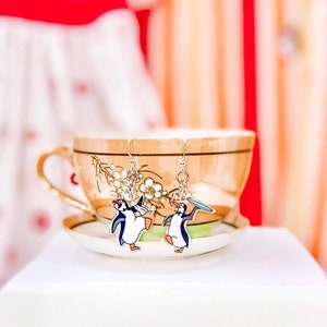 Mary Poppins Penguins necklace earrings sticker decal Disneybound