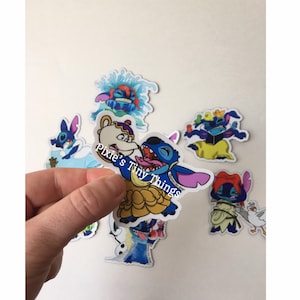 Princess Stitch custom designed stickers and magnets Laptop decals journal hydroflask