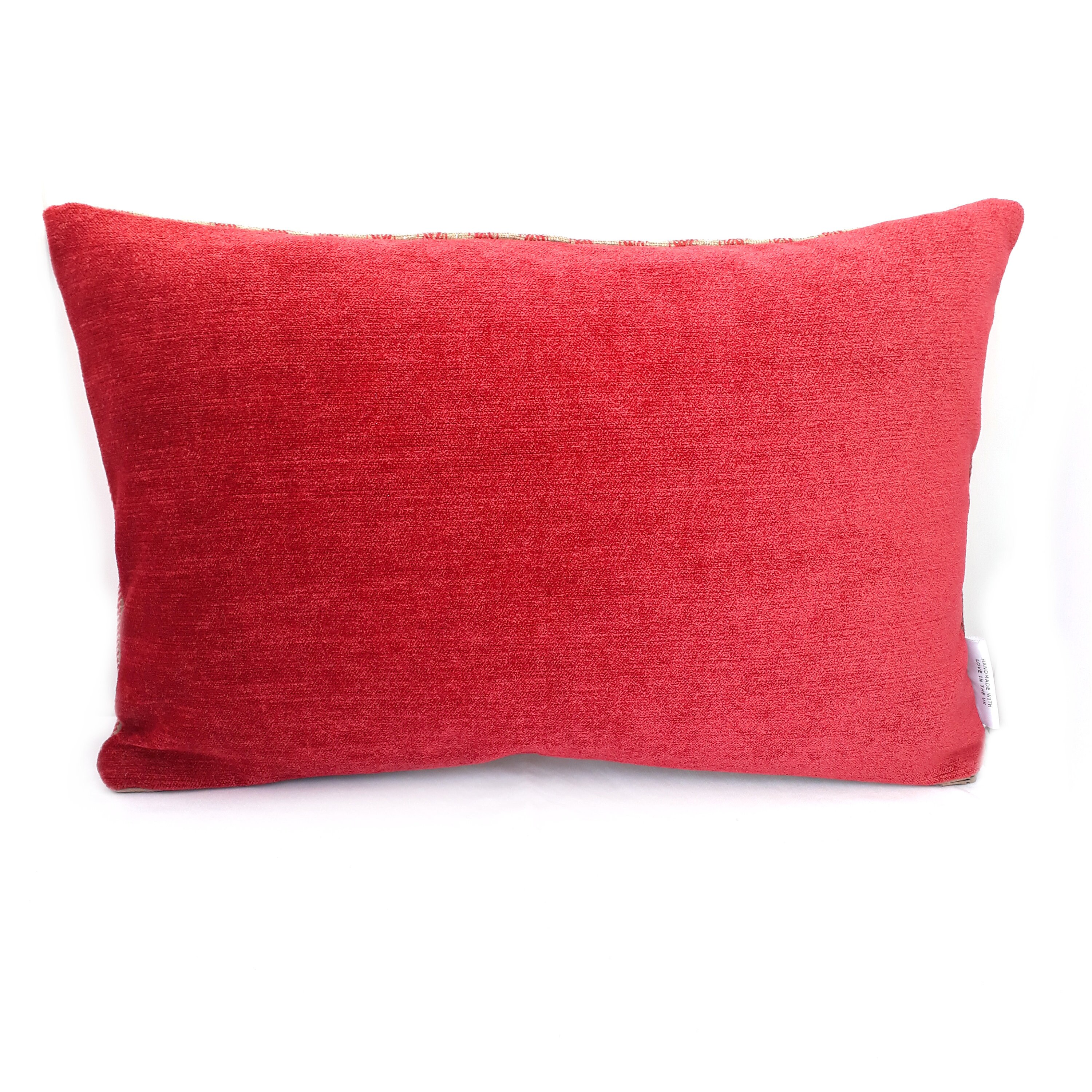 Red Stripe Cushion Cover 16x16 18x12 Stripy Throw Pillow Etsy