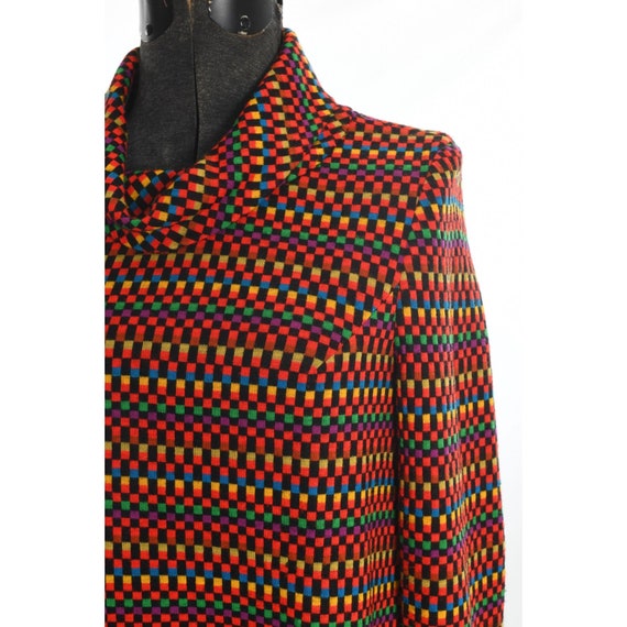 Vintage 1960s XS Rainbow Long Sleeve Geometric Mi… - image 9