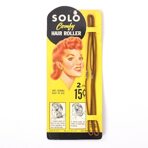Vintage 1940s Solo Comfy Hair Roller Victory Rolls Hair Accessory | by Solo | True Vintage 40s Pinup Hair Styling Tool