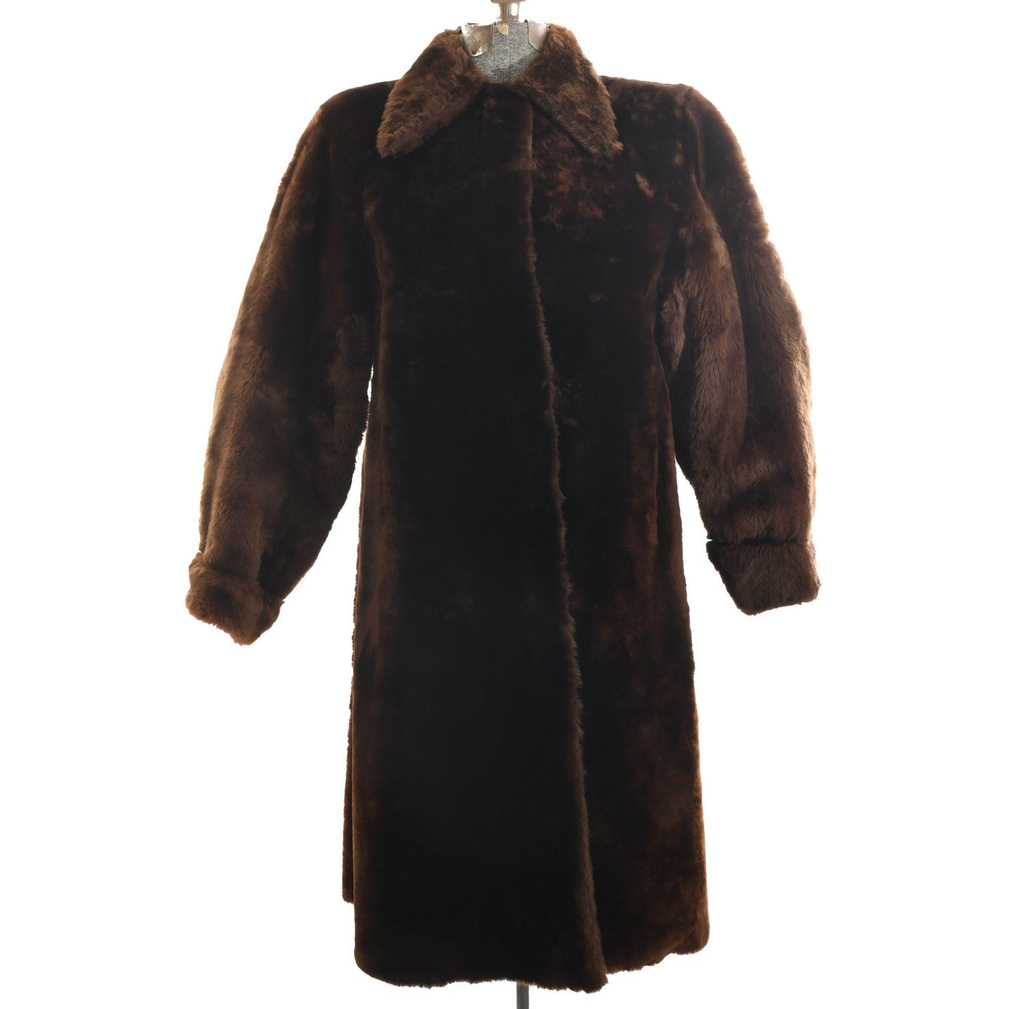 Mouton Fur Coat - Etsy