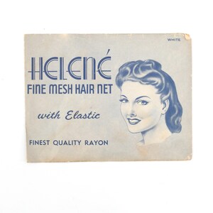 Vintage 1940s White Fine Mesh Rayon Hair Net | by Helene | True Vintage 40s Pinup Style Hair Accessory