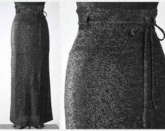 silver sequin disco skirt