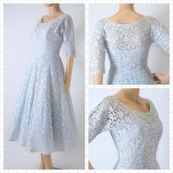 pale blue party dress