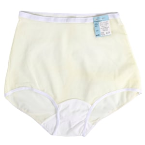 Vintage 1960s Small Never Worn Mushroom Gusset Yellow Girdle Panties  |  by Gaymode Penneys